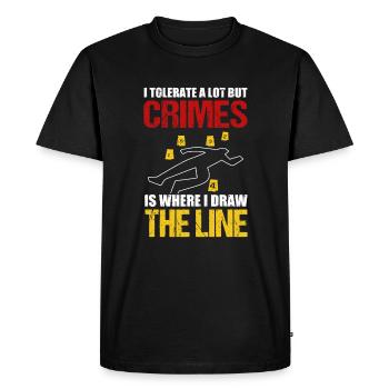 Enquêteur de scène de crime - T-shirt Premium bio Homme - noir - Devant - Nico (187cm)