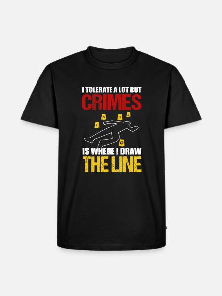 Crime scene investigator - Männer Premium Bio T-Shirt - Schwarz