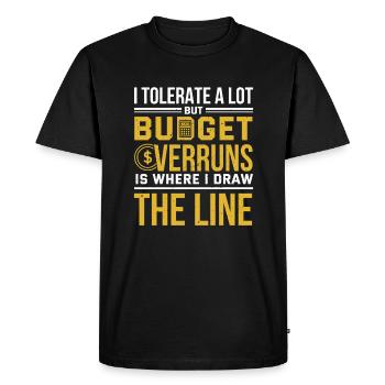 Estimateur - T-shirt Premium bio Homme - noir - Devant - Nico (187cm)