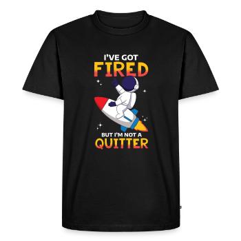 Astronaut Space man - Men's Premium Organic T-Shirt - black - Front - Nico (187cm)