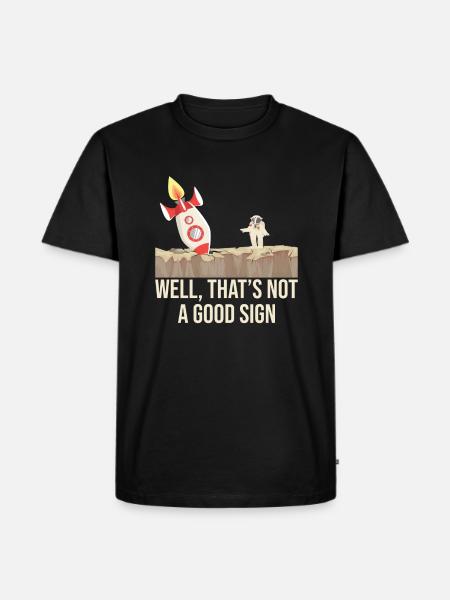 Aerospace engineer Rocket science - Männer Premium Bio T-Shirt - Schwarz