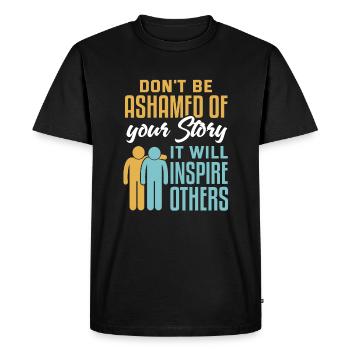Spécialiste du soutien par les pairs PSS - T-shirt Premium bio Homme - noir - Devant - Nico (187cm)
