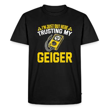 Ingénieur en génie nucléaire - T-shirt Premium bio Homme - noir - Devant - Nico (187cm)