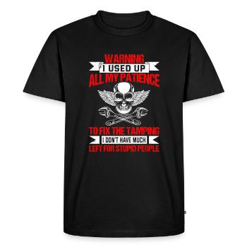 Maintenance tech - Men's Premium Organic T-Shirt - black - Front - Nico (187cm)