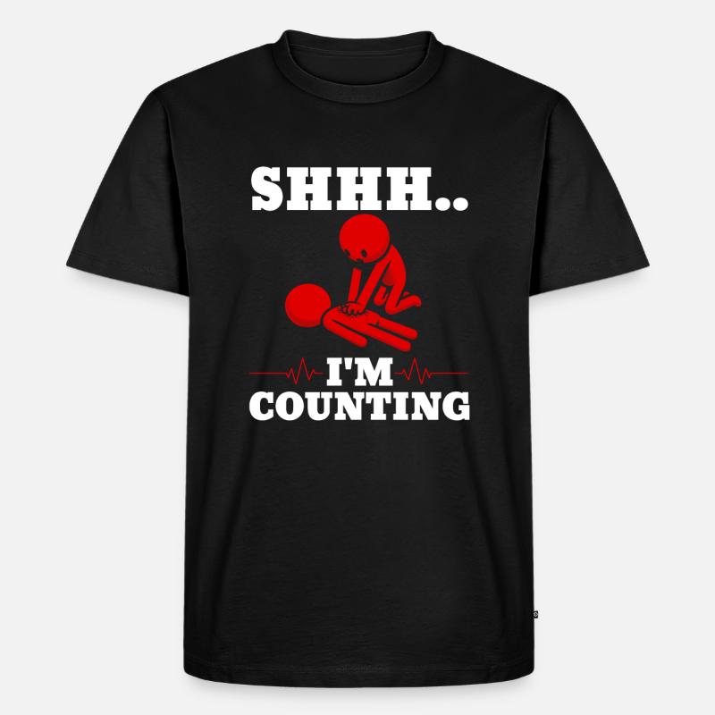 CPR Instructor - Männer Premium Bio T-Shirt - Schwarz