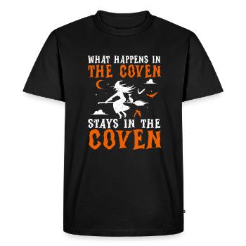 Funny Witch halloween - Men's Premium Organic T-Shirt - black - Front - Nico (187cm)