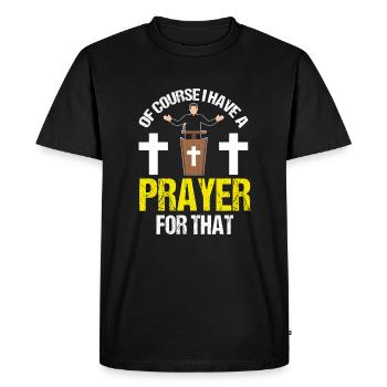Épouse diacre - T-shirt Premium bio Homme - noir - Devant - Nico (187cm)