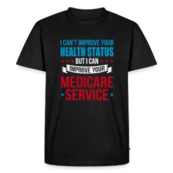 Trucker Semi Truck Driver - Men's Premium Organic T-Shirt - black - Front - Nico (187cm)
