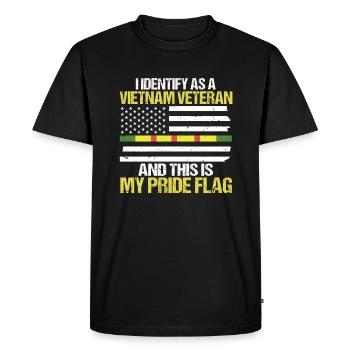 Journée des anciens combattants Viet Nam Ancien combattant - T-shirt Premium bio Homme - noir - Devant - Nico (187cm)