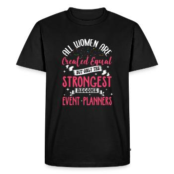 Event Planner - Men's Premium Organic T-Shirt - black - Front - Nico (187cm)