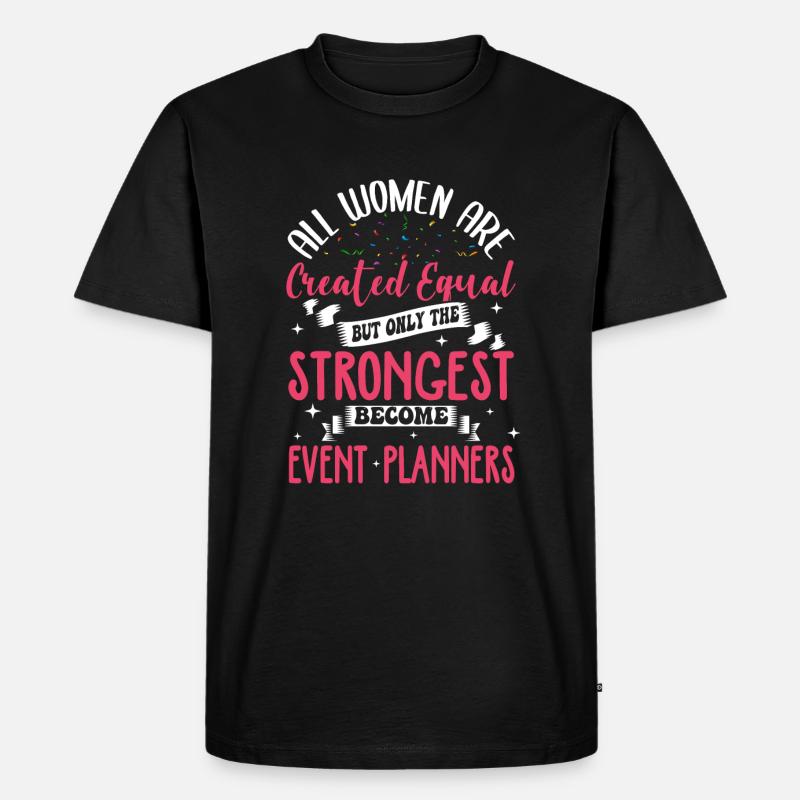 Event Planner - Männer Premium Bio T-Shirt - Schwarz