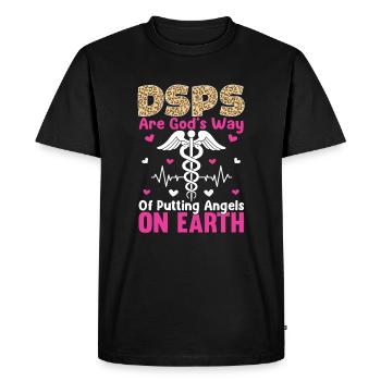 DSP Direct support Professional DSP Nurse - Men's Premium Organic T-Shirt - black - Front - Nico (187cm)