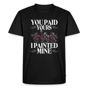 Peintre de figurines de jeux de guerre de table - T-shirt Premium bio Homme - noir - Devant - Nico (187cm)
