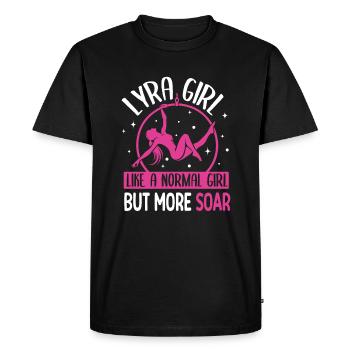 Lyra Girl Cerceau aérien Aerialist - T-shirt Premium bio Homme - noir - Devant - Nico (187cm)