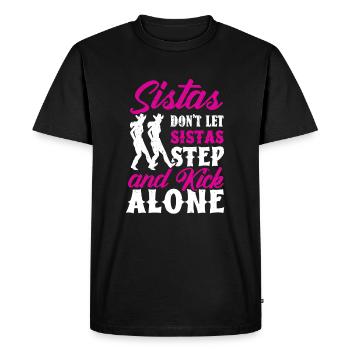 Line Dancing Line Dance - Men's Premium Organic T-Shirt - black - Front - Nico (187cm)