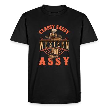 Line Dancing Line Dance - Men's Premium Organic T-Shirt - black - Front - Nico (187cm)