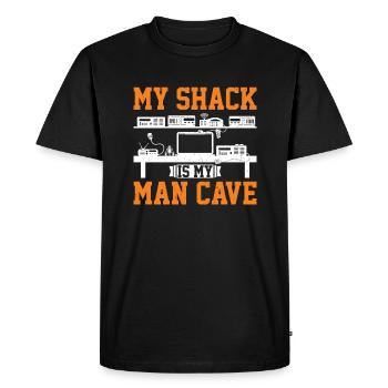 Ham Radio Operator - Men's Premium Organic T-Shirt - black - Front - Nico (187cm)