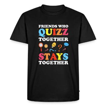 Trivia Night Host - Men's Premium Organic T-Shirt - black - Front - Nico (187cm)