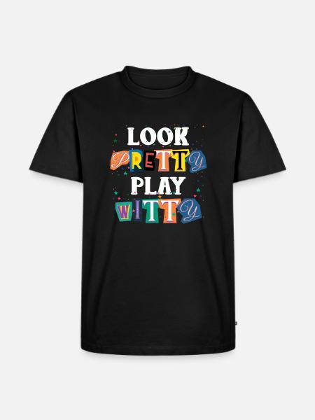 Trivia queen - Männer Premium Bio T-Shirt - Schwarz