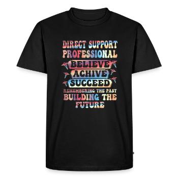 DSP Direct support Professional DSP Nurse - Men's Premium Organic T-Shirt - black - Front - Nico (187cm)