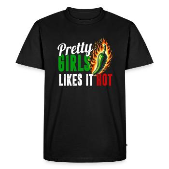 Piment mexicain Jalapeño - T-shirt Premium bio Homme - noir - Devant - Nico (187cm)