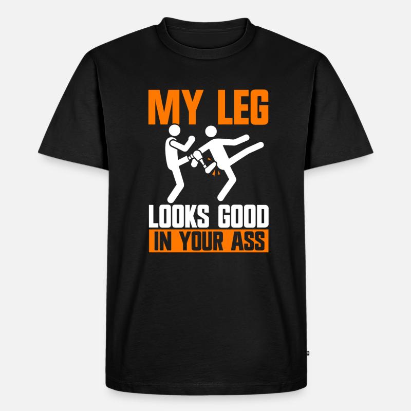 Amputation d’une jambe - T-shirt Premium bio Homme - noir