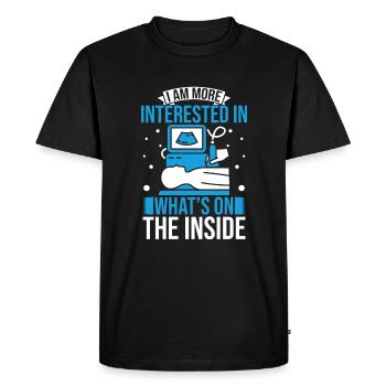 Sonographer Sonography Ultrasound Tech - Men's Premium Organic T-Shirt - black - Front - Nico (187cm)