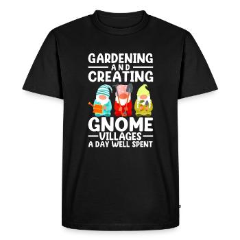 Gnomes - Men's Premium Organic T-Shirt - black - Front - Nico (187cm)