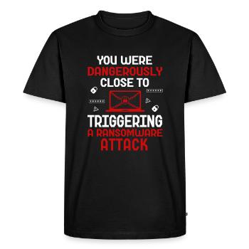Cyber Security Analyst Funny Cybersecurity - Men's Premium Organic T-Shirt - black - Front - Nico (187cm)