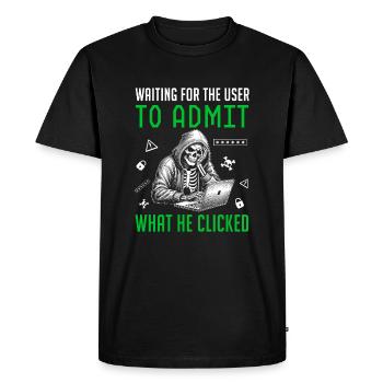 Cyber Security Analyst Funny Cybersecurity - Men's Premium Organic T-Shirt - black - Front - Nico (187cm)