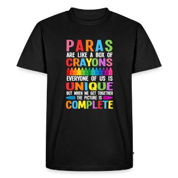 Paraprofessional Para Paraeducator - Men's Premium Organic T-Shirt - black - Front - Nico (187cm)