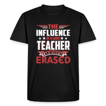 The Influence Of A Good Teacher - Men's Premium Organic T-Shirt - black - Front - Nico (187cm)