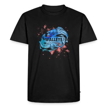 Awesome Walleye - Men's Premium Organic T-Shirt - black - Front - Nico (187cm)