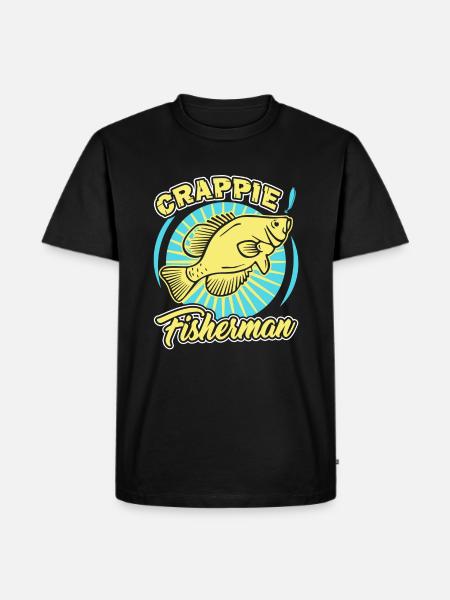 Fishing Crappie Fisherman - Men's Premium Organic T-Shirt - black