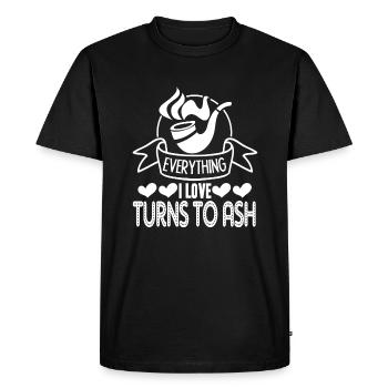 Cigar Smoking Funny Cigar Smoking - Men's Premium Organic T-Shirt - black - Front - Nico (187cm)