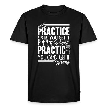 Gymnastic Practice Gymnastic - Men's Premium Organic T-Shirt - black - Front - Nico (187cm)