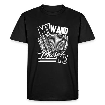 Accordion My Wand Chose Me Accordion - Men's Premium Organic T-Shirt - black - Front - Nico (187cm)