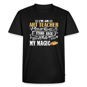 Art Teacher I am An Art Teacher - Men's Premium Organic T-Shirt - black - Front - Nico (187cm)
