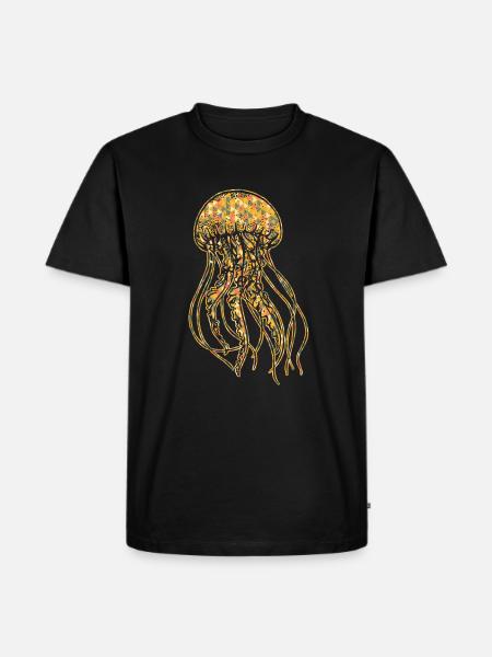 Jellyfish Geometric - Men's Premium Organic T-Shirt - black