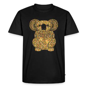 Koala Geometric - Men's Premium Organic T-Shirt - black - Front - Nico (187cm)