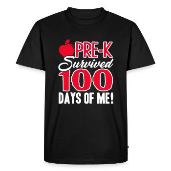 Pre k Teacher 100 Days Pre k Teacher - Men's Premium Organic T-Shirt - black - Front - Nico (187cm)
