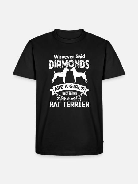 Rat Terrier Best Friend - Men's Premium Organic T-Shirt - black