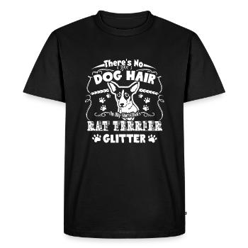 That's Rat Terrier Glitter - Men's Premium Organic T-Shirt - black - Front - Nico (187cm)