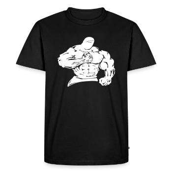 iron thug - Men's Premium Organic T-Shirt - black - Front - Nico (187cm)