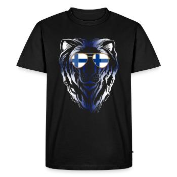Finland - Men's Premium Organic T-Shirt - black - Front - Nico (187cm)