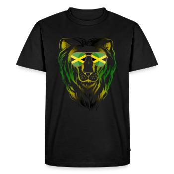 Jamaica - Men's Premium Organic T-Shirt - black - Front - Nico (187cm)