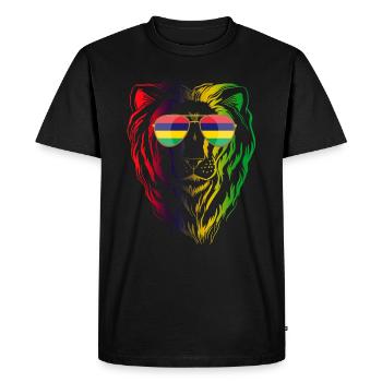 Mauritius - Men's Premium Organic T-Shirt - black - Front - Nico (187cm)