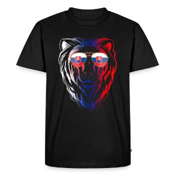 Slovaquie - T-shirt Premium bio Homme - noir - Devant - Nico (187cm)