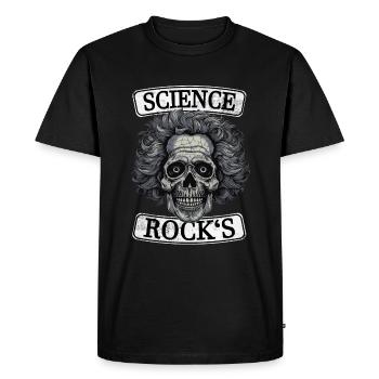 Roches scientifiques - T-shirt Premium bio Homme - noir - Devant - Nico (187cm)