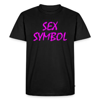 Sex symbol - T-shirt Premium bio Homme - noir - Devant - Nico (187cm)